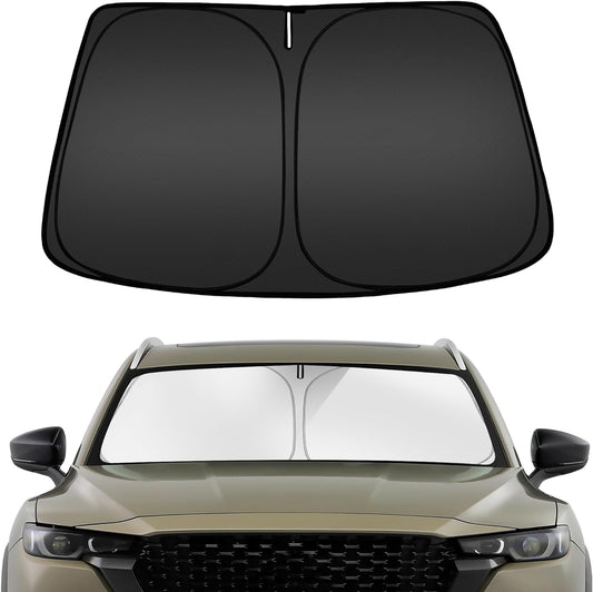 ARISMOTOR Windshield Sun Shade for Mazda CX-50 2023-2025 2026, Custom Fit Foldable Front Window Sunshade Sun Visor Protector, Block UV Rays Keep Your Car Cooler