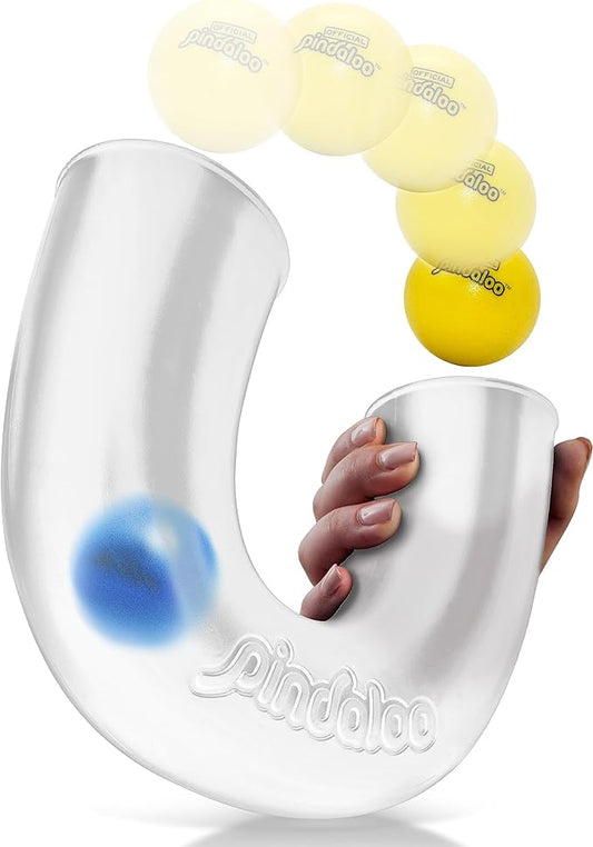 pindaloo The Original Skill Game – First & Only Authentic Looping Ball for Kids, Teens & Adults | Fun Coordination Game for Ages 8-12+Boosts Focus & Motor Skills Indoor & Outdoor Play | Transparent