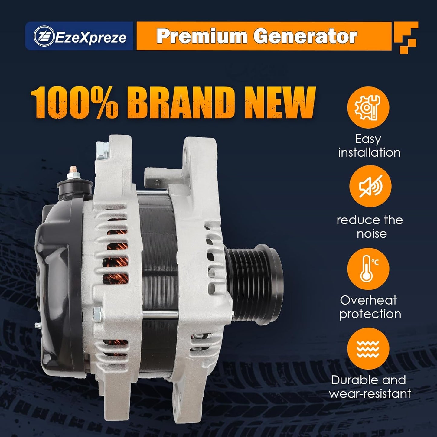 Ezexpreze 11137N New Alternator Fit for 2007-2009 Lexus RX350,2007-2018 ES350,2009-2015 Toyota Venza,2008-2013 Highlander,2005-2018 Avalon 3.5 V6,270600P150 2706031110 1042104571 27060-0P151