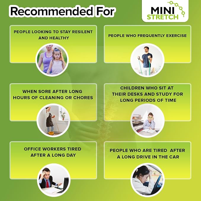 Mini Inversion Table by Mini Stretch, Relieve Back Pain, Re-Align The Spine, Stretch The Back and Neck. 330 lbs. Weight Capacity, Compact Foldable Back Stretcher