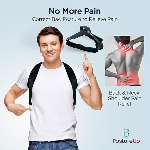 Posture Corrector Back Support Brace for Women & Men, Fully Adjustable Clavicle Brace for Upper Back Pain Relief, Invisible Thoracic Breathable Upper Spine Support and Hunching- Washable