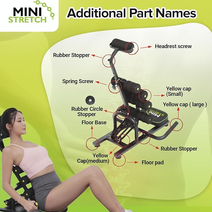 Mini Inversion Table by Mini Stretch, Relieve Back Pain, Re-Align The Spine, Stretch The Back and Neck. 330 lbs. Weight Capacity, Compact Foldable Back Stretcher