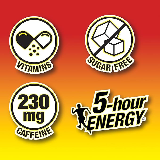 5-Hour Energy Extra Strength Shots Variety Pack, 30 Count (1.93 fl oz) - Tropical Burst, Hawaiian Breeze, Watermelon Flavors