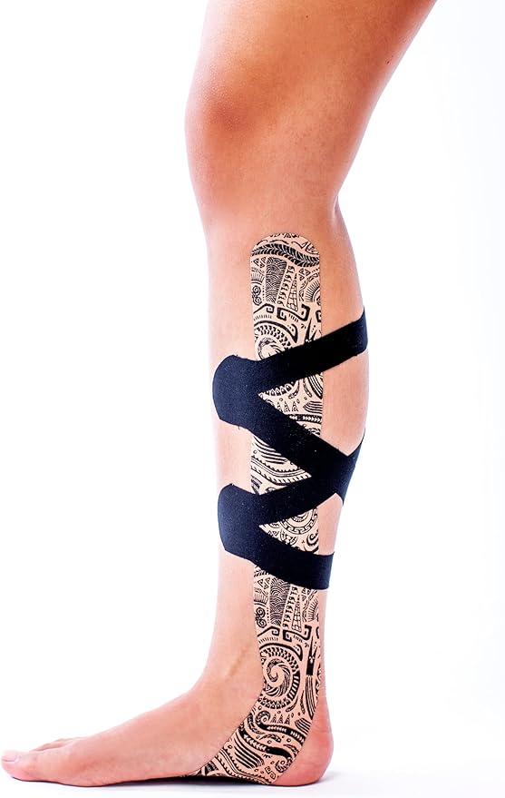 CureTape Art | Kinesiology Tape For Body Pain | Elastic Therapeutic Tape | Waterproof Athletic Tape | Long-Lasting Medical K Tape | Tattoo | (Pack of 1)