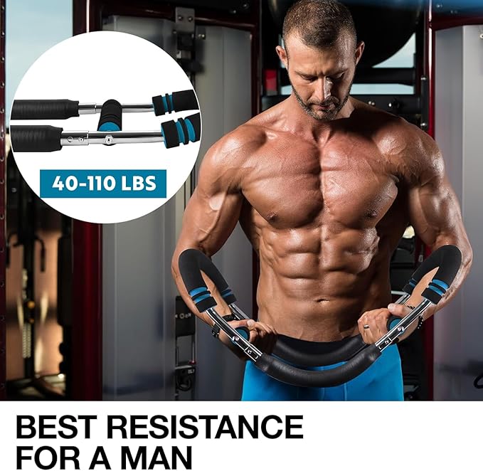 Twister Arm Trainer Pro - Adjustable Shaker Twister Arm Chest Exerciser Home Workout Equipment for Men & Women, Portable Fitness Exercise Equipment, Ultimate Shoulder Muscle Training