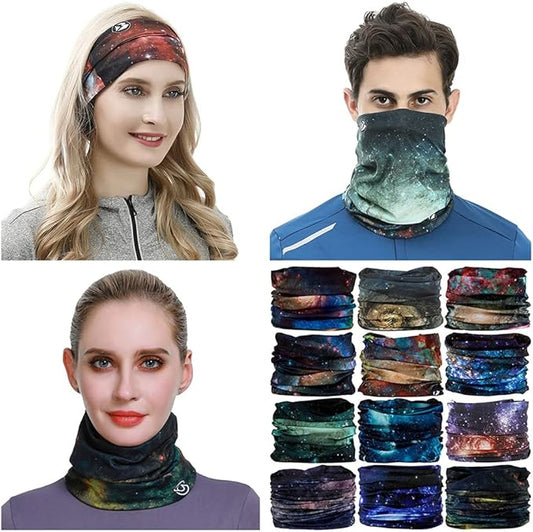 Headband Neck Gaiter Head Wrap Headwear Face Mask Magic Scarf Bandana for Men and Women