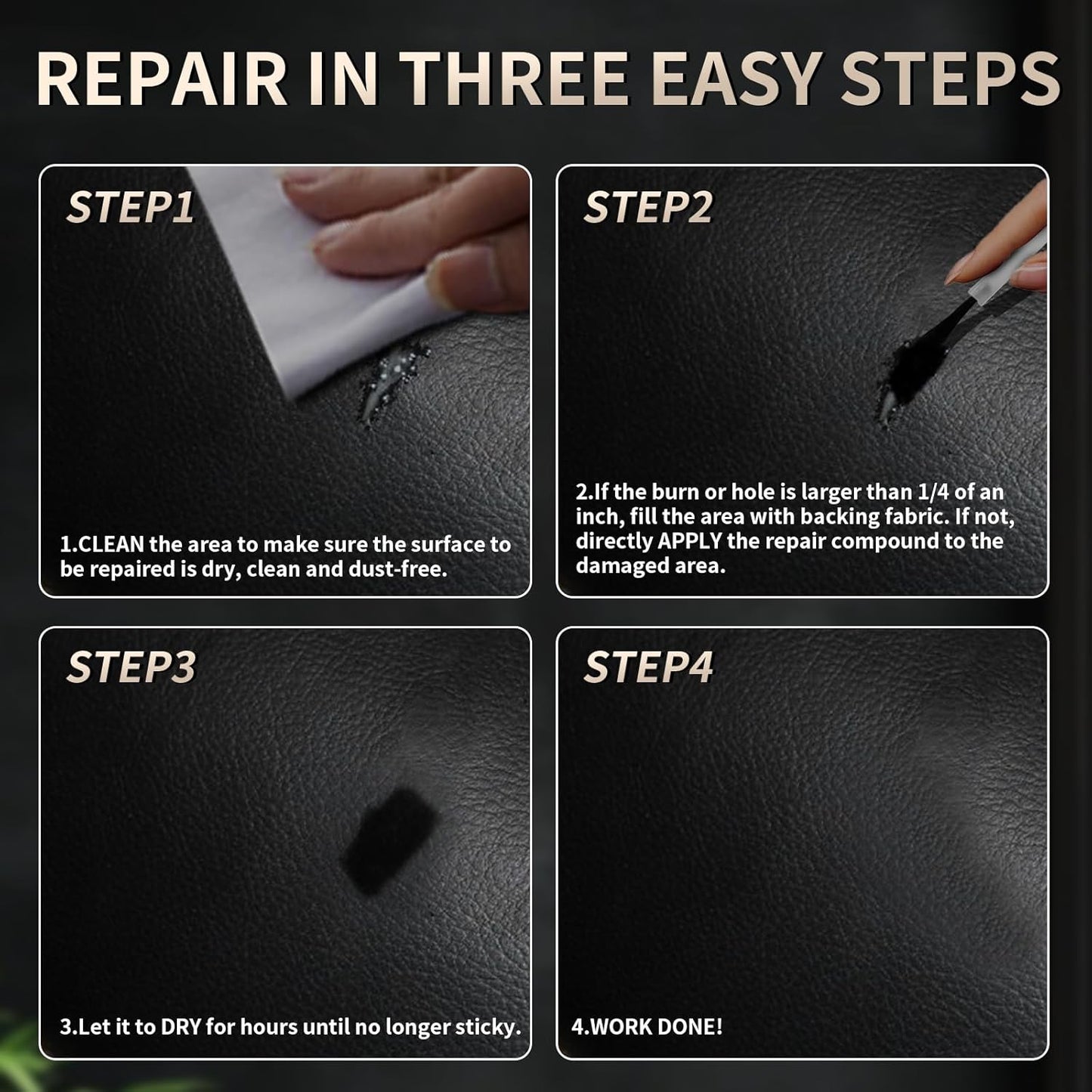 Advanced Leather Repair Gel, 2025 New Leather Repair Coloured Cream Gel, Upgrade Professional Leather Repair Kit for Car Seat Vinyl Repair Kit, Multifunctional Couch and Jacket Repair Kit (Red)