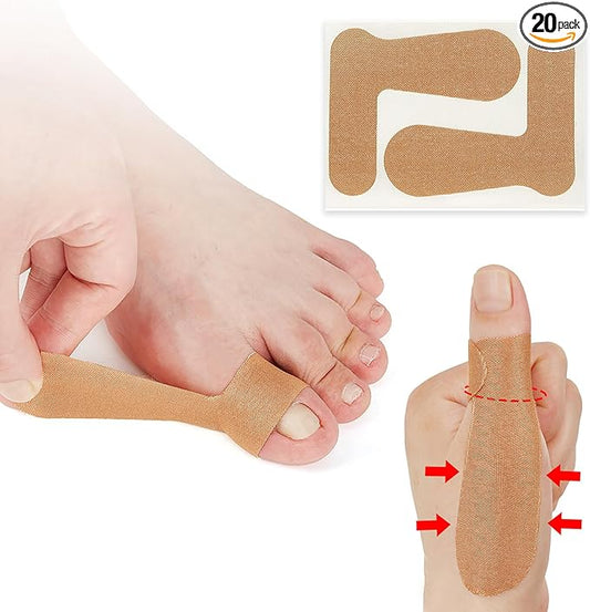 Thumb Support Tape for Arthritis for Left/Right Hand 10 Sheet (20 PCS) - Self Adhesive Thumb Support Brace Elastic Thumb Pain Relieving Patch for Sport Housework Joint Support