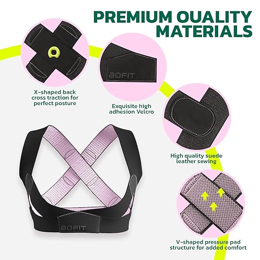 Posture Corrector for Women with X-Shaped Biomechanical Design, Comfort Fit Back Brace, Improves Posture, Corrects Hunchback, Relieves Neck, Shoulder, Upper Back Pain, Invisible Under Clothes 2XL