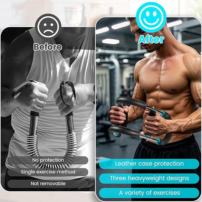 Twister Arm Trainer, Adjustable Chest Workout Equipment for Men & Women, Home Gym Strength Trainer, Muscle Builder & Strength Training for Arms, Chest (20-110 lbs)