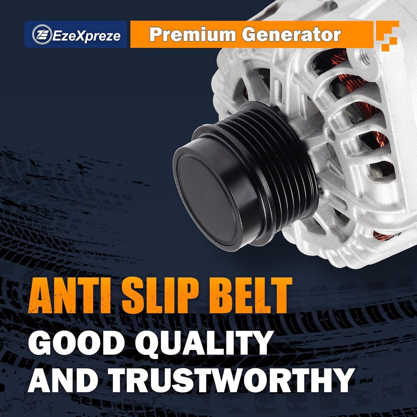 EzeXpreze 11609 Alternator Fit for Kia Soul 2012-2016, Forte Koup 2014-2016, Forte5 2015-2016, Rio 2014-2017, for Hyundai Veloster 2013-2017 1.6L 110Amp 373002B760