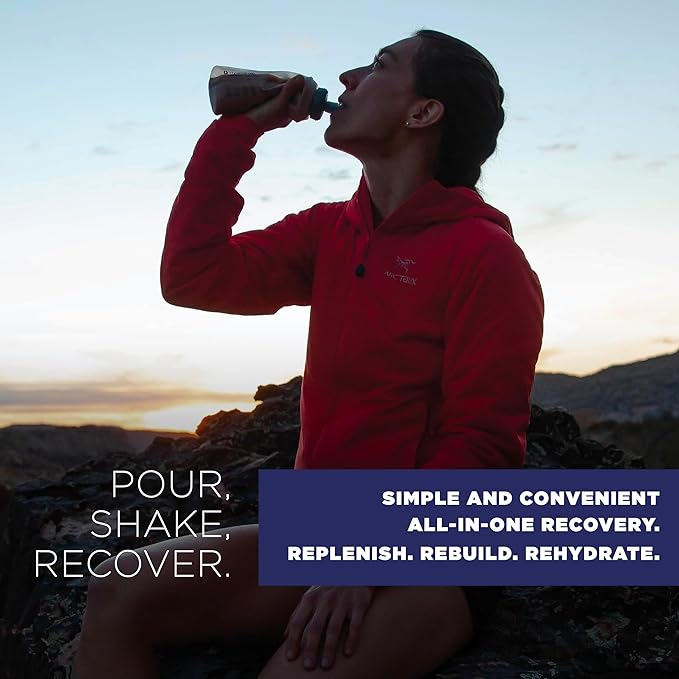 Tailwind Nutrition Recovery Mix, 20 Grams Complete Protein, Carbohydrates, and Electrolytes Powder Drink Mix for Post-Workout, Free of Gluten, Soy, and Dairy, Vegan, 20 Servings, Vanilla