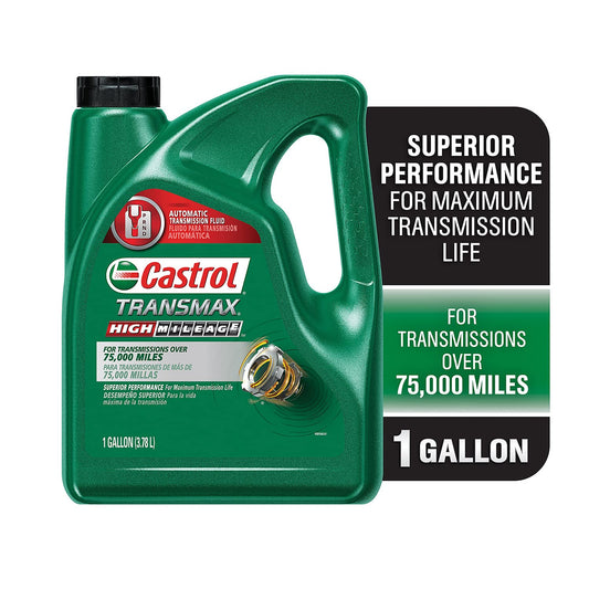 Castrol Transmax High Mileage Automatic Transmission Fluid, 1 Gallon (Pack of 1)
