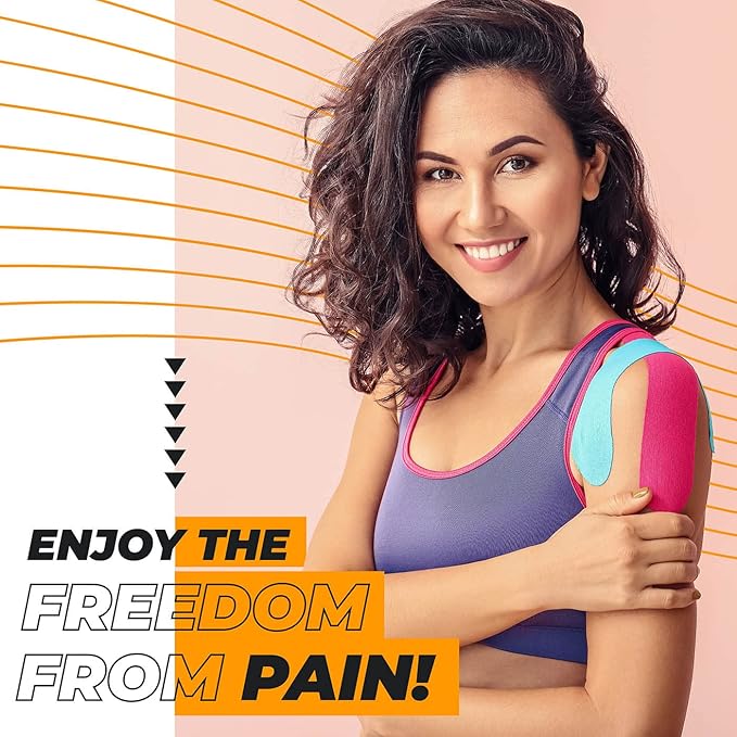 Spartan Tape Kinesiology Tape - Bulk Large Clinical Jumbo - Free Kinesio Taping Guide! Support for Pro Athletic Sports and Recovery - Rocktape Rock Kinesiotape - Uncut 115 ft Roll (Black)