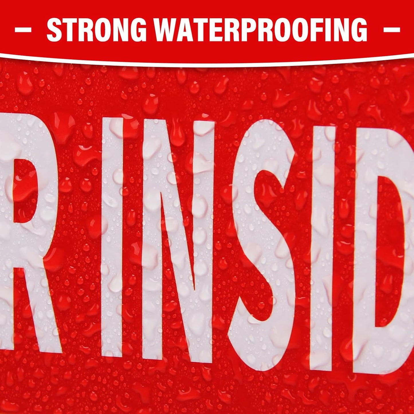 Madrigal Fire Extinguisher Inside Sticker Sign,2Pack 12x2.5" Self-Adhesive Vinyl, Weatherproof & UV Protected for Cars, Trailers, Rv's, Trucks and Vehicles, Red on White