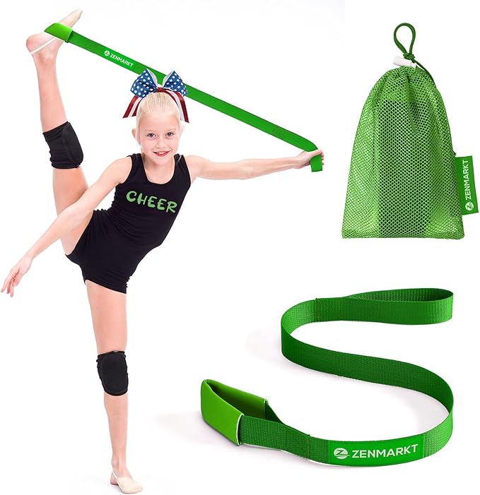 Stretching Strap for Cheer – Flexibility Stunt Strap for Cheerleaders – Durable Cheer Stretching Bands for Improved Flexibility, Range of Motion – Essential Cheer Accessories