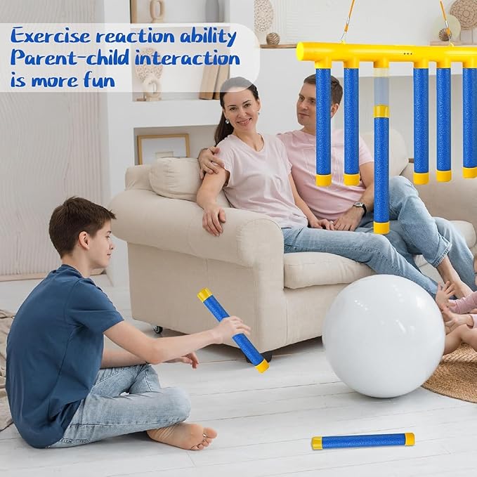 Reflex Challenge Game, Drop Sticks Game, Hand Eye Coordination Training, Reaction Training Toy, Catching Sticks Game, Game Stick Reflex Training, 3 Adjustable Speed, Upgrade Remote Control