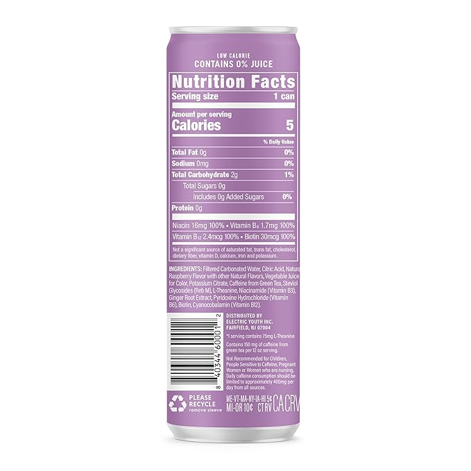 GORGIE Sugar Free Natural Energy Drinks, Wild Berry (12 Pack) - Healthy Energy Drinks - Natural Coffee Replacement with Green Tea Caffeine and Biotin - 150mg Caffeine, Vegan, & Low Calorie