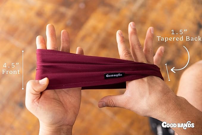 Sweatband for Men and Women - Unisex Headband That Wicks Moisture and Eliminates Excess Sweat - Durable & Long-Lasting - Running, Sports, Football, Triathlons, Construction, Yoga, Gym