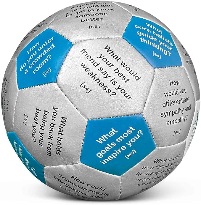 Trainers Warehouse 6" Thumball Collection, 32 Prompts for Conversation, Team Building, Relationship and Training