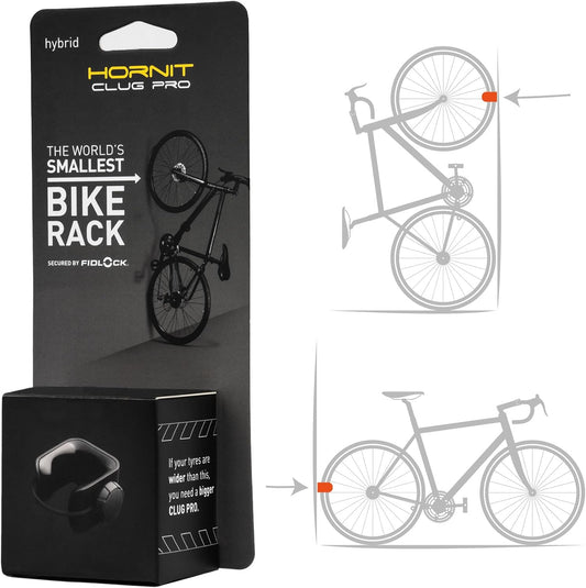 Hornit CLUG PRO | Wall Mounted Bike Rack | Secured by FIDLOCK | 5 Sizes | Easy to Install