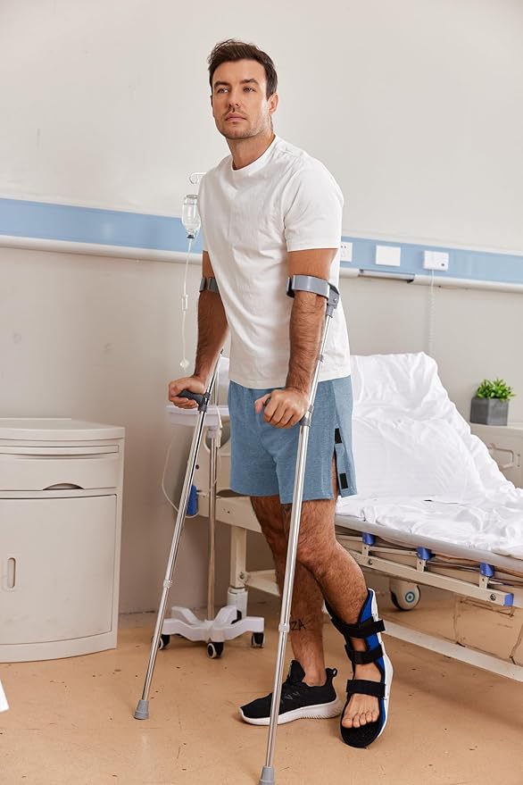 Deyeek Unisex Tear Away Shorts Snap On Athletic Cotton Shorts Post Knee Surgery Recovery Hip Replacement Pants with Pockets