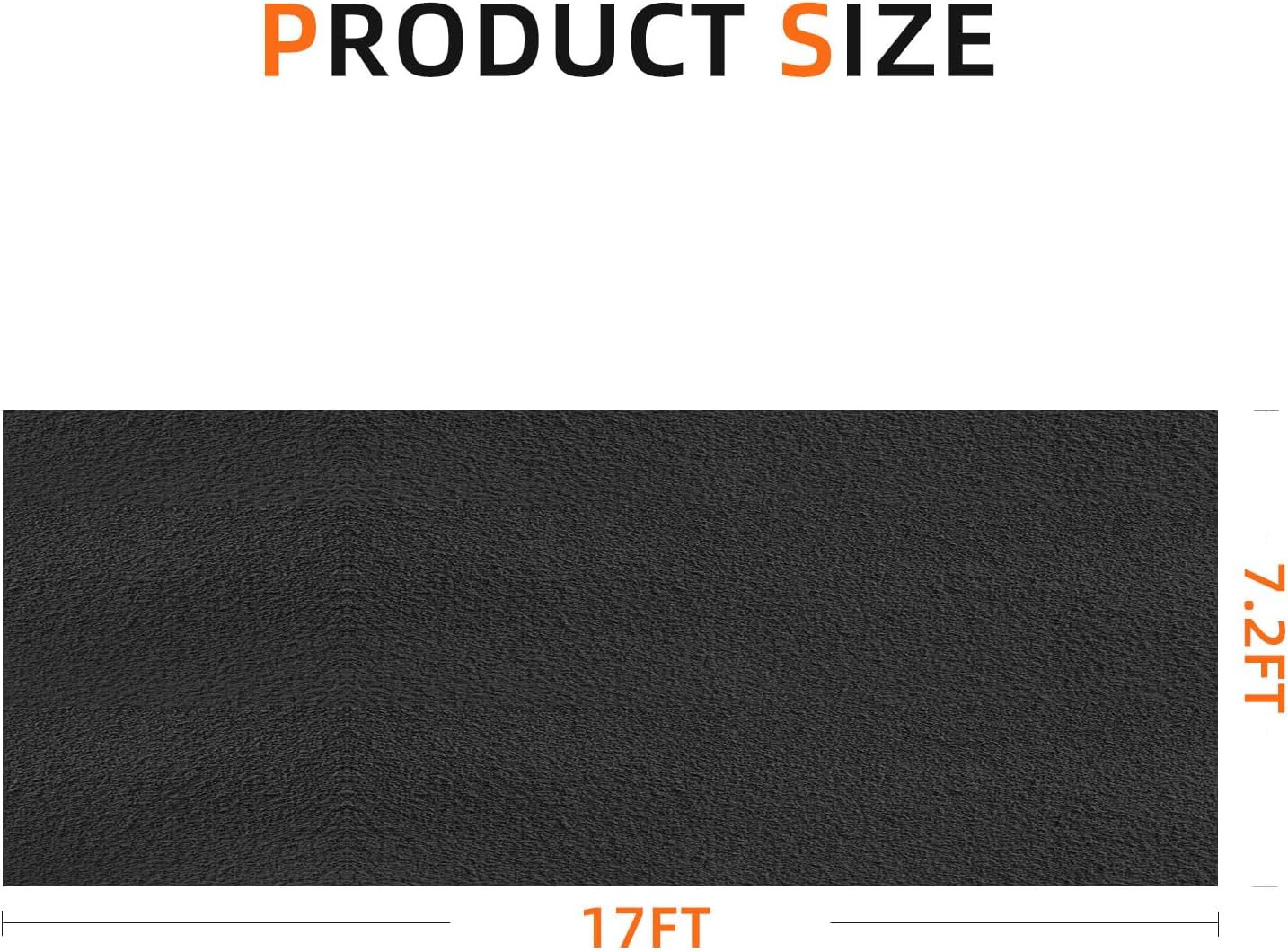 Garage mats for Floor Upgraded, 17 x 7.4 Ft, Garage Floor mats for Under car, Oil Spill mat, Absorb Oil Quickly，Reusable, Protects Floor 3mm TPR Non-Slip Thickening
