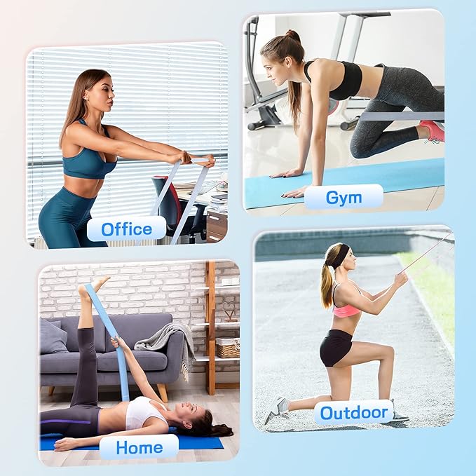 TheFitLife Resistance Exercise Bands for Women - Fabric Workout Bands for Booty, Hip, Glute, Leg, Thigh, Squat, Butt Lift Excersize and Fitness Loop Bands for Home Gym