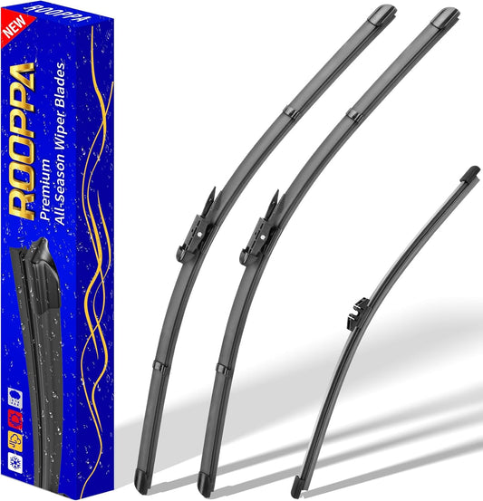3 wipers Replacement for 2020-2023 Ford Escape, Windshield Wiper Blades Original Equipment Replacement - 24"/20"/11" (Set of 3) Pinch Tap