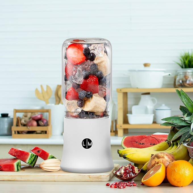 Personal Portable Ball Mason Jar Blender Attachment for wide mouth jars. DESIGNED FOR BALL WIDE MOUTH JARS