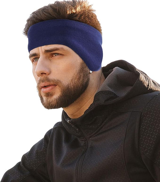 WTACTFUL Winter Double-Layer Fleece Ear Warmers Muffs Headband Ear Covers for Men Women Ski Running Cycling Hiking