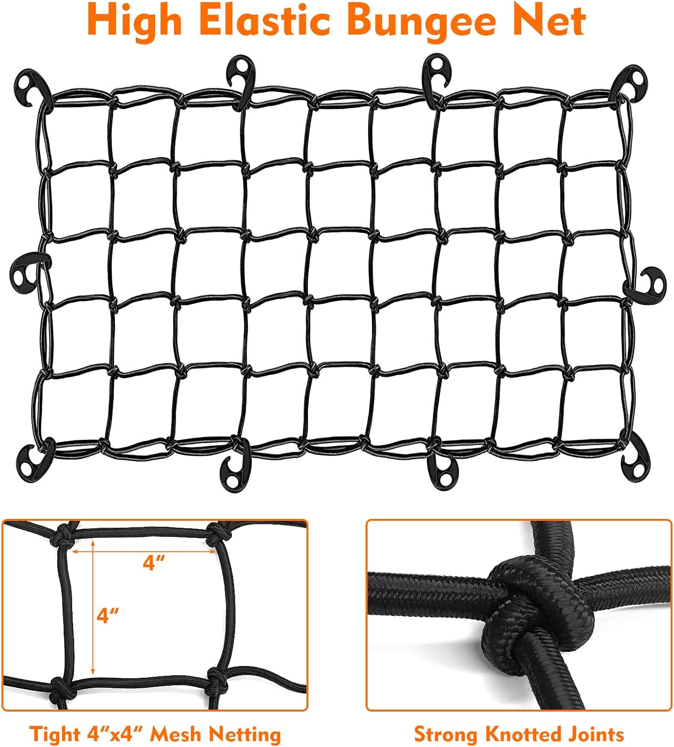 FIVKLEMNZ Car Rooftop Cargo Carrier Roof Bag Waterproof for All Top of Vehicle with/Without Rack Includes Topper Anti-Slip Mat + Reinforced Straps + 6 Door Hooks + Luggage Lock