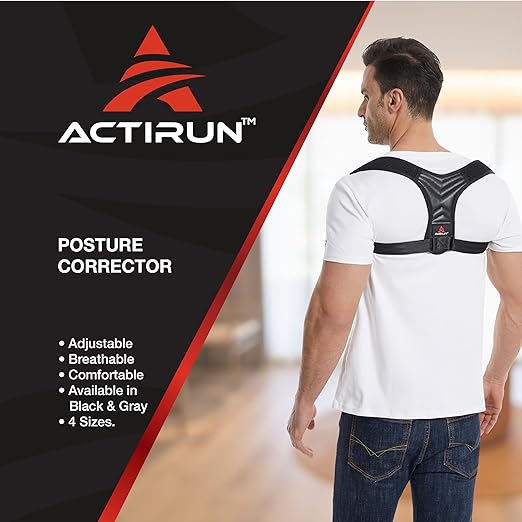 Posture Corrector for Women and Men – Adjustable Upper Back Brace for Shoulder and Back Support – Spine Alignment and Hunch Relief – Breathable, Lightweight – Wear Under or Over Clothes
