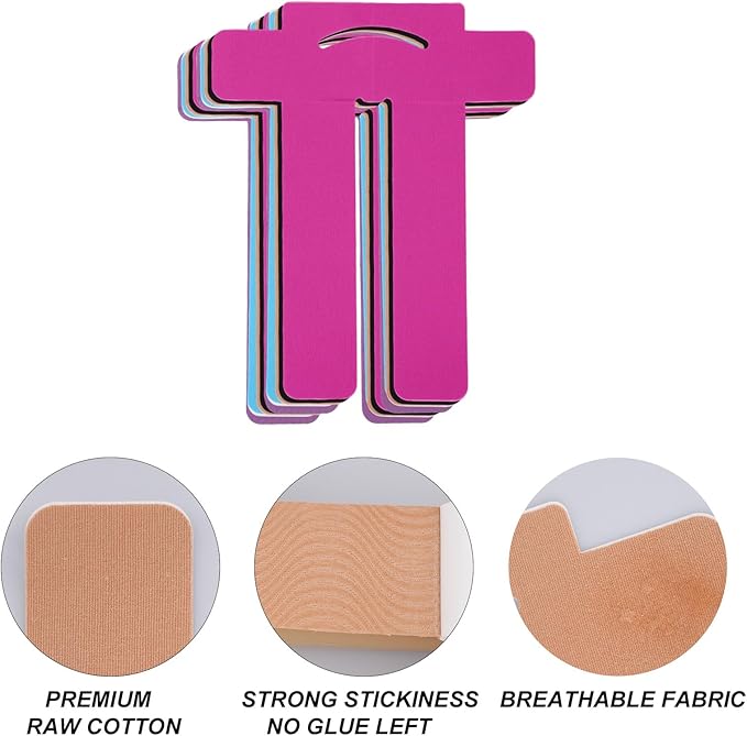 15pcs Precut Kinesiology Tape for Knees, Waterproof Breathable Elastic Athletic Muscle Tape Strips Cotton Knee Support Stickers for Sports & Long-Lasting Stability (Assorted Colors)