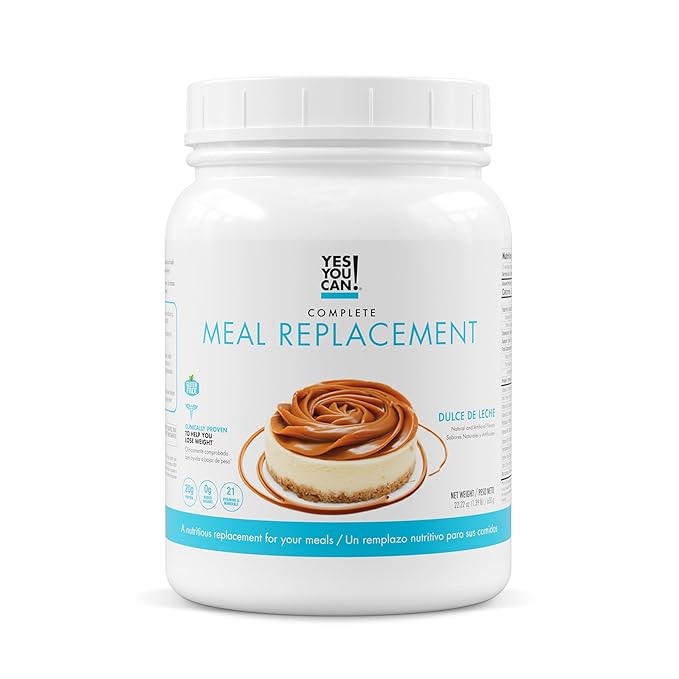 Yes You Can! Complete Meal Replacement - 15 Servings, 20g of Protein, 0g Added Sugars, 21 Vitamins and Minerals - All-in-One Nutritious Meal Replacement Shake (Dulce De Leche)