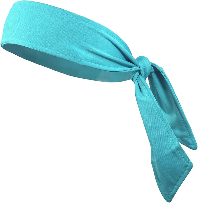 Kenz Laurenz Headbands Tie on Headband for Women Men Running Athletic Hair Head Band Elastic Sports Sweat Basketball Sweatband Stetchy Yoga Workout Sweatbands Adjustable Non-Slip Moisture Wicking