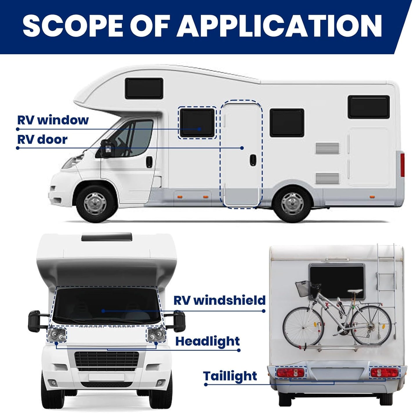 ADHES Premium Butyl Sealant Tape 3/4" x 30 'x 1/8", 2 Rolls Gray Butyl Rubber Sealant Tape for RVs, Vehicles, Marine and Home Repair – Ideal for Headlights, Windows, Doors, and Windshields
