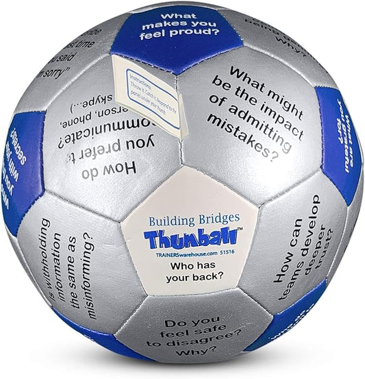 Trainers Warehouse 6" Thumball Collection, 32 Prompts for Conversation, Team Building, Relationship and Training