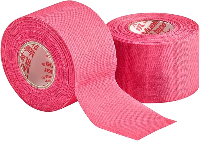 MUELLER Sports Medicine MTape Rolls, Quality Athletic Tape, Easy to Tear for Fast & Effective Taping, 1.5" x 10 Yards Per Roll, 2 Rolls