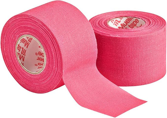 MUELLER Sports Medicine MTape Rolls, Quality Athletic Tape, Easy to Tear for Fast & Effective Taping, 1.5" x 10 Yards Per Roll, 2 Rolls