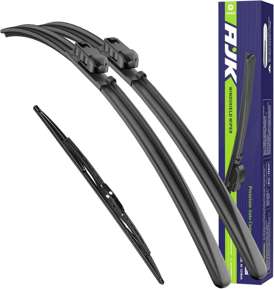 AJK Wiper Blades for Chevrolet Tahoe 2021 2022 2023 2024, 2 Piece All Weather OEM Quality Automotive Replacement Windshield Wiper Blades for My Car