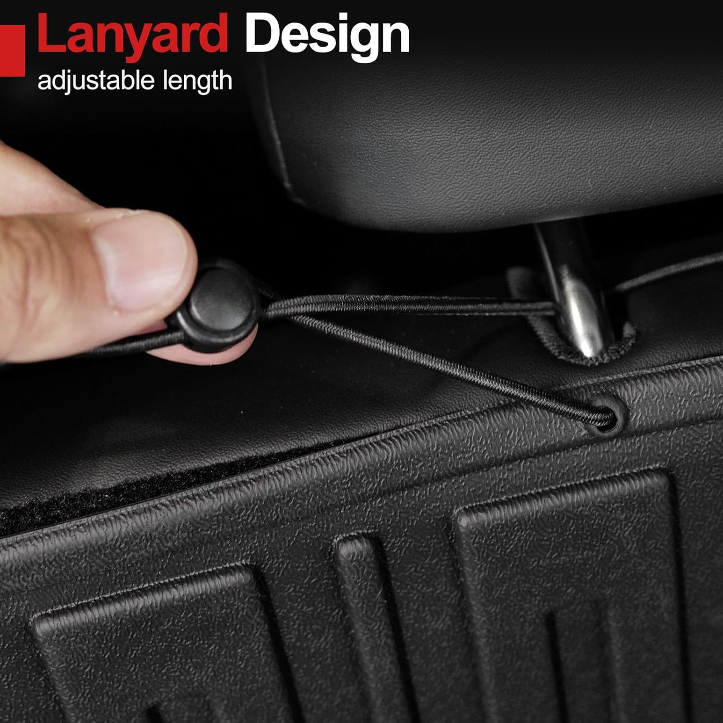 Cargo Liner & Backrest mat for 2025 Toyota 4Runner Fuel 5-Seater, Full Coverage All Weather TPE Cargo Mat & Trunk Backrest Protectors