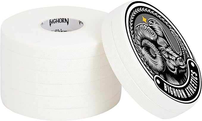 Bighorn Athletics Jiu Jitsu Finger Tape | Residue-Free Athletic Finger Tape for Sports & Injuries: Rock Climbing, Volleyball, Football, Basketball, Hands & Toes | 0.3-Inch x 45-feet, 8-Rolls, White