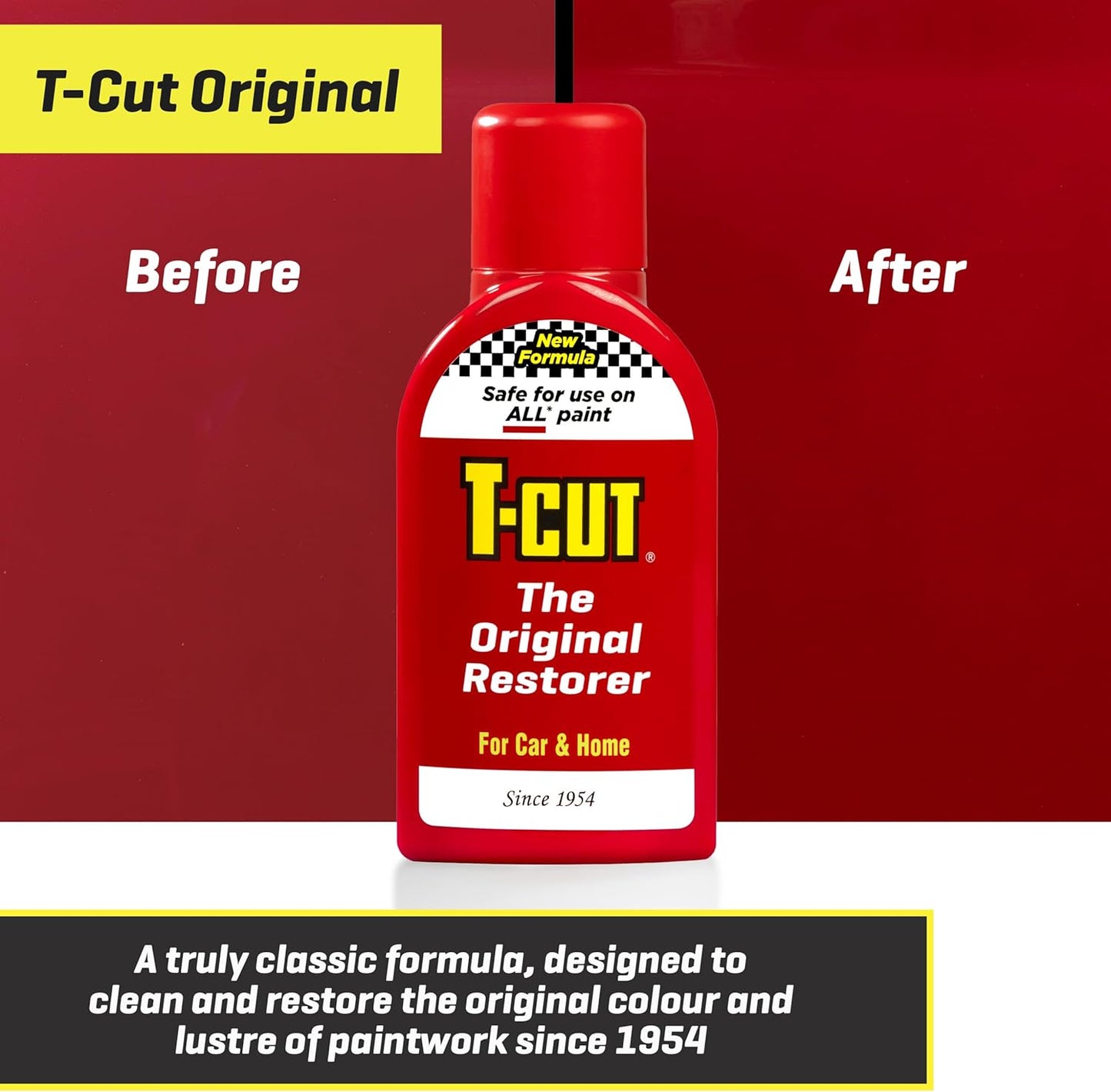 T-Cut Original Car Paintwork Restorer & Scratch Remover, 10.5 Fl Oz
