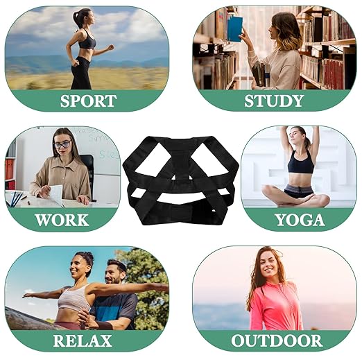 Back Straightener, Adjustable Posture Corrector Belt, Shoulder Corrector for Women, Invisible Posture Brace for Improving Back and Neck Postures Relief Pain（S Size）