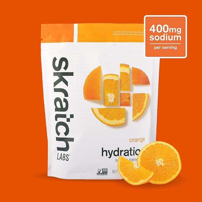 Skratch Labs Hydration Powder | Sport Drink Mix | Electrolytes Powder for Exercise, Endurance, and Performance | Orange | 20 Servings | Non-GMO, Vegan, Kosher