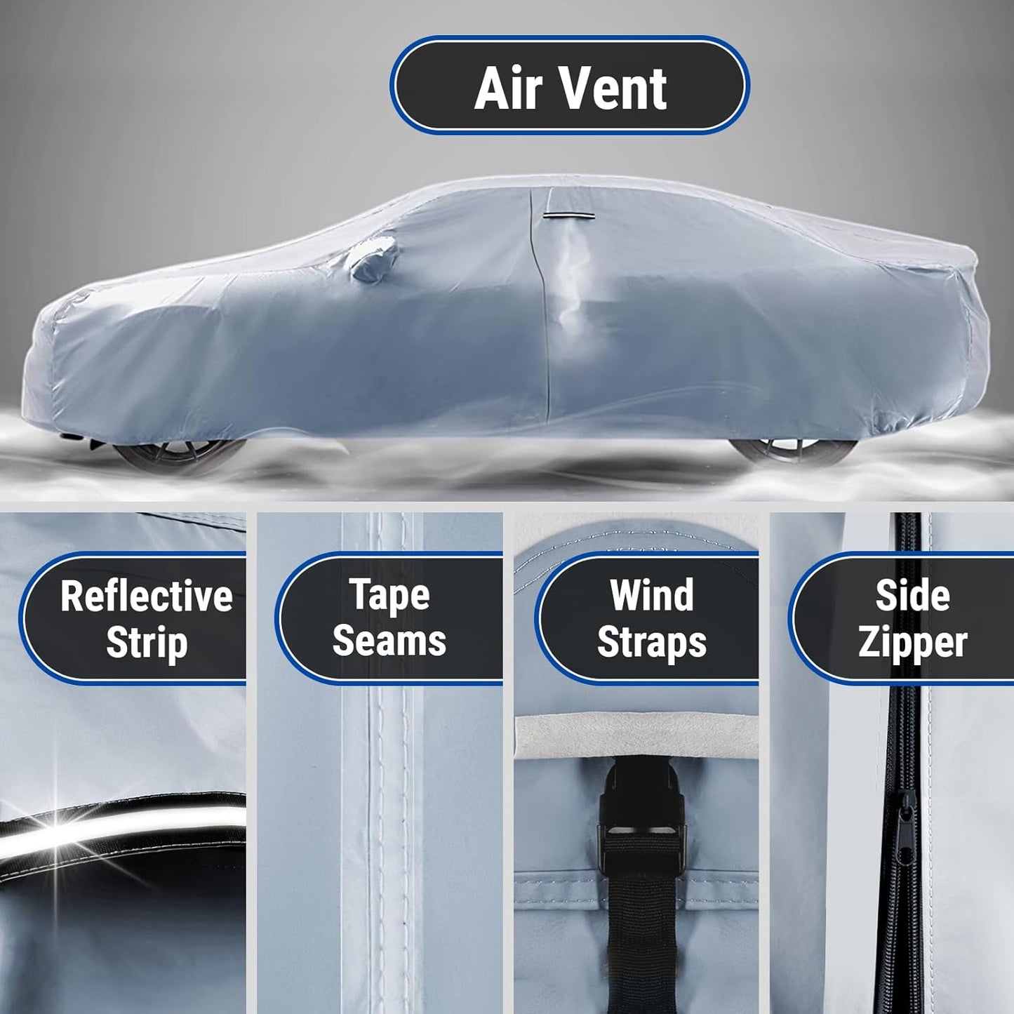 iCarCover Custom Car Cover for 2002-2005 Thunderbird, Waterproof All Weather Rain Snow UV Sun Hail Protector for Automobiles, Automotive Accessories Full Exterior Indoor Outdoor Car Cover