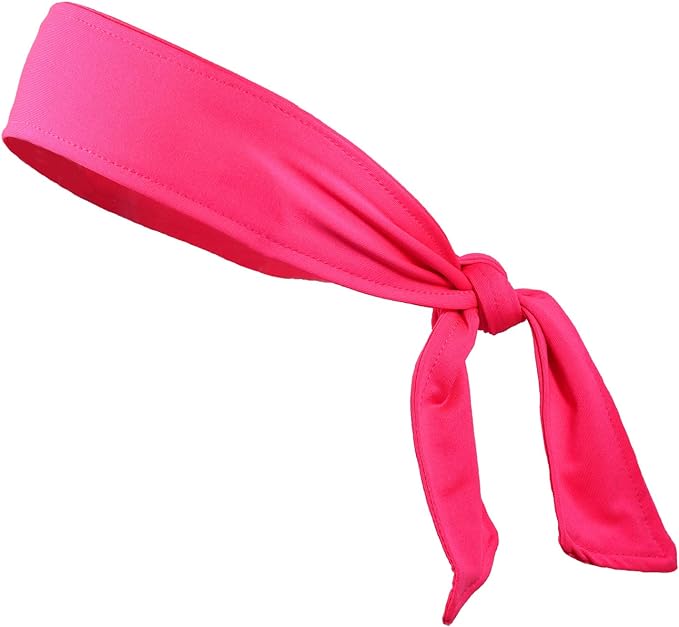 Kenz Laurenz Headbands Tie on Headband for Women Men Running Athletic Hair Head Band Elastic Sports Sweat Basketball Sweatband Stetchy Yoga Workout Sweatbands Adjustable Non-Slip Moisture Wicking