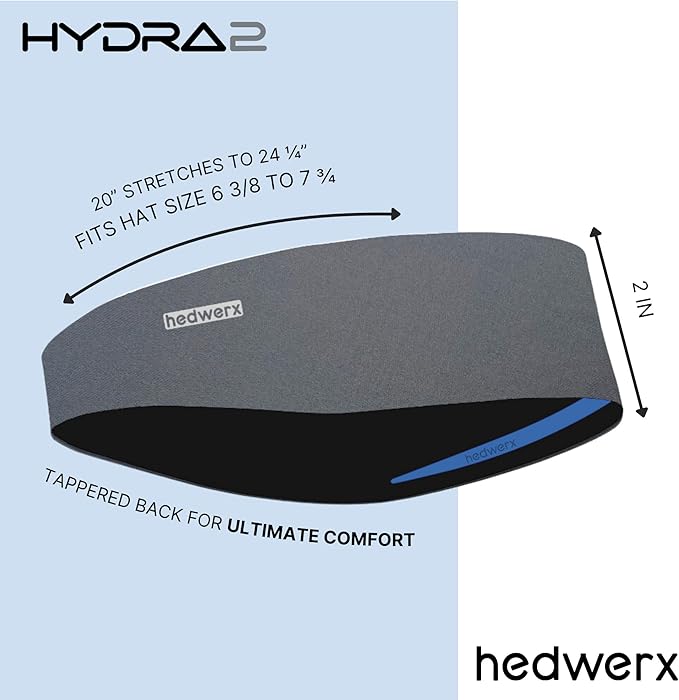 Hydra2, Sweat Diverting, Sports Sweatband Headband, H2 Flatweave