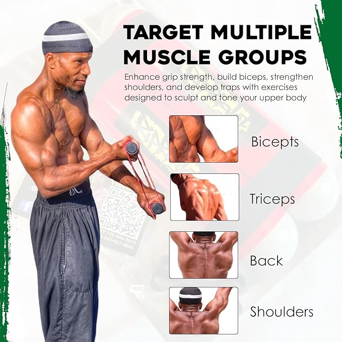 RipStick, Workout Equipment for Joint Rehab, Shoulder and Resistance Training, Muscle Building and Core Workout Equipment with 6 Adjustable Resistance Bands